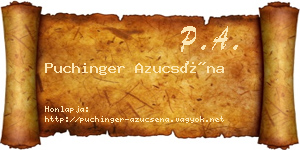 Puchinger Azucséna névjegykártya